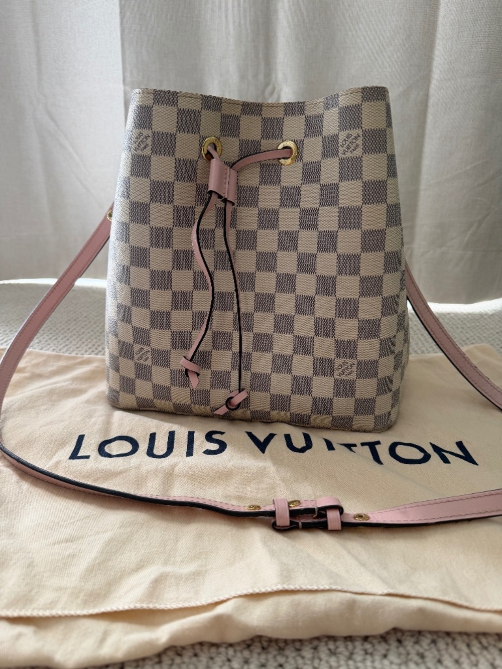Louis Vuitton Bags Damier Azure (Pink and cream)